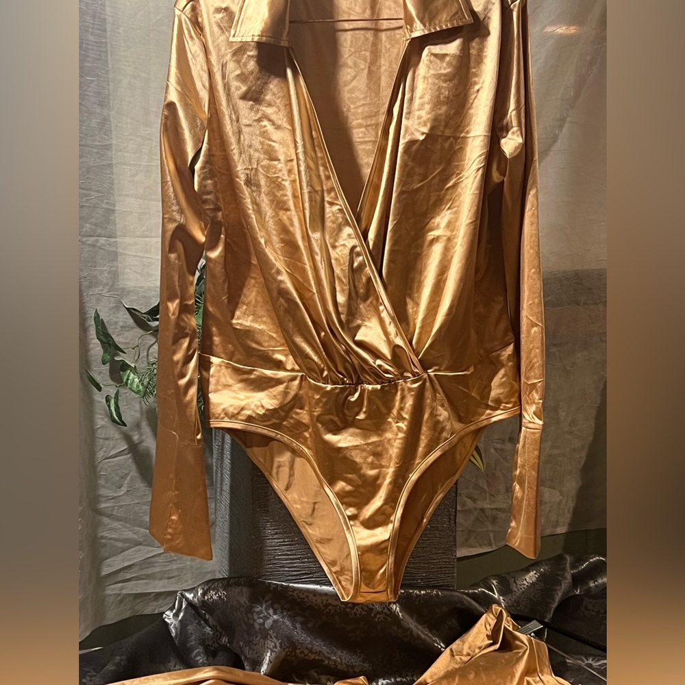 Women’s Gold onesie top and pants